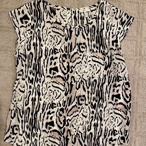Joie Silk animal print blouse